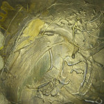 GOLD_Wachs/Mischtechnik auf Karton